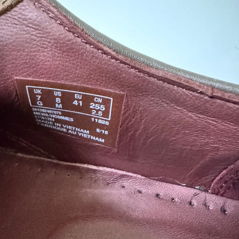 Clarks Originals Shoes Mens Brown Leather Desert London Beeswax Crepe Sole
